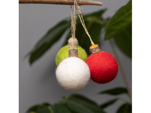 Handmade Wool Felt Christmas Lights
