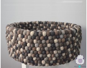 Neutral Shades Round Wool...