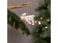Wool Felt Dalmatian Dog Ornament