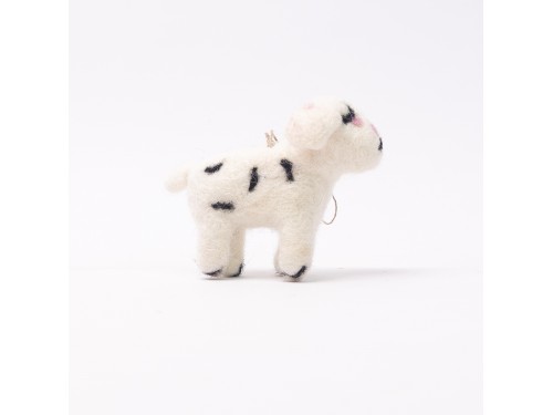 Wool Felt Dalmatian Dog Ornament