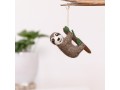 Handmade Felt Sloth Ornament - Felt and Yarn