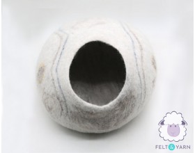 Marble Design Felt Cat House
