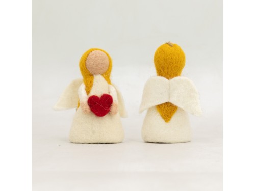 Wool Felt Fairy with Heart