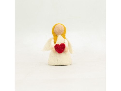 Wool Felt Fairy with Heart