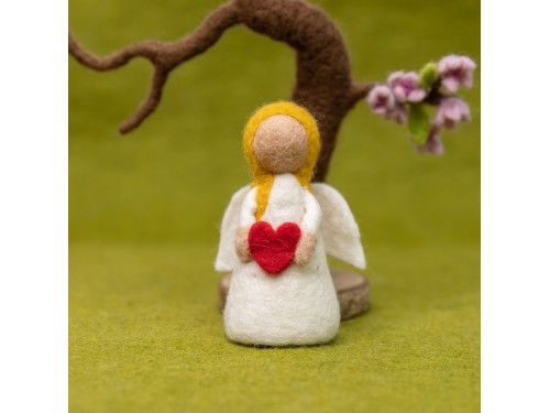Wool Felt Fairy with Heart