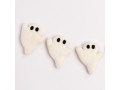 7cm White Felt Halloween Ghost