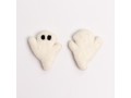 7cm White Felt Halloween Ghost