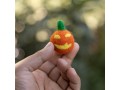 3cm Handcrafted Felt Jack-O'-Lantern Pumpkin
