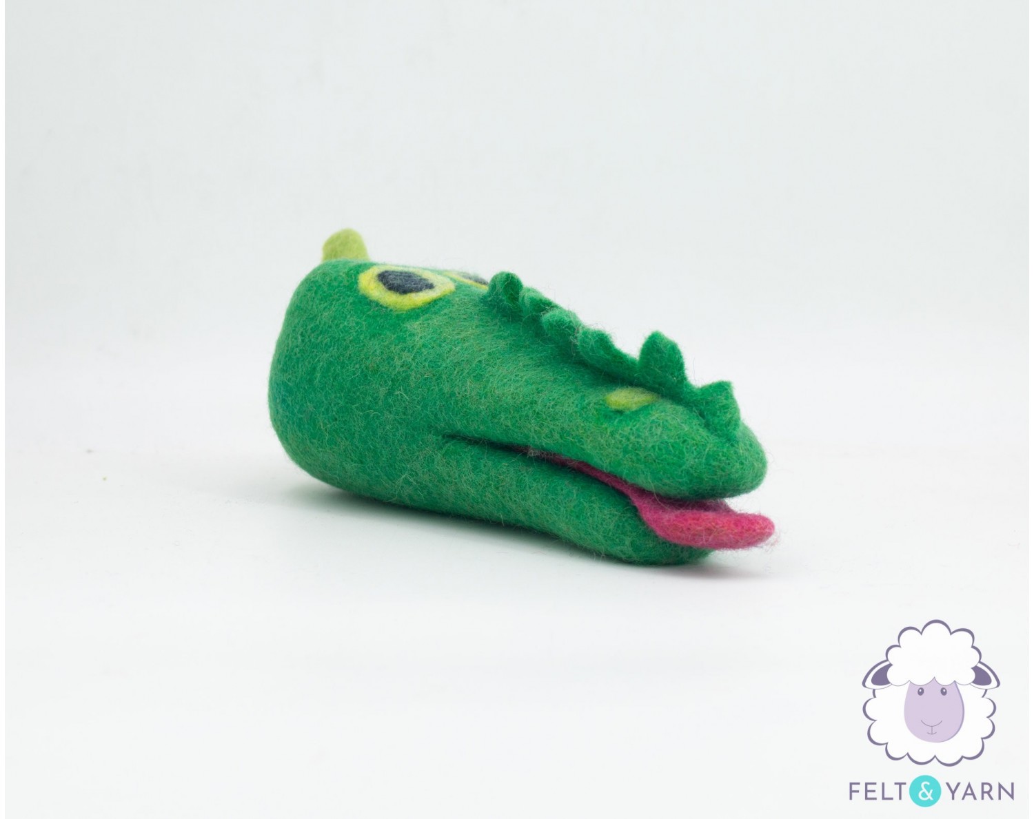 25cm Wool Alligator Head Toy