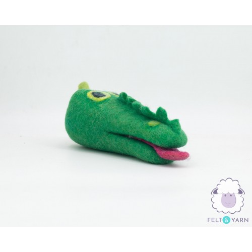 25cm Wool Alligator Head Toy
