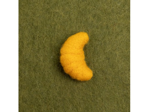 Wool Felt Croissant Ornament