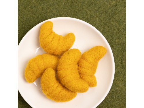 Wool Felt Croissant Ornament