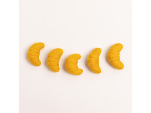 Wool Felt Croissant Ornament