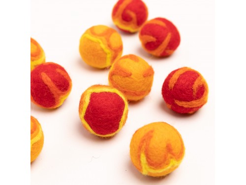 3cm Wool Felt Fireball