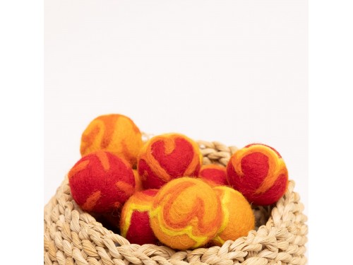 3cm Wool Felt Fireball