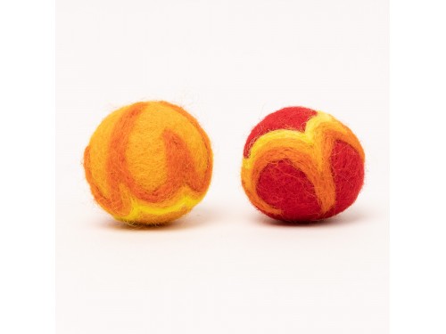 3cm Wool Felt Fireball