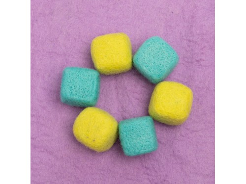 Handcrafted Wool Felt Cube