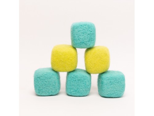 Handcrafted Wool Felt Cube