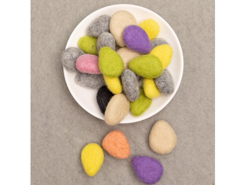 Colorful Felt Water Droplets