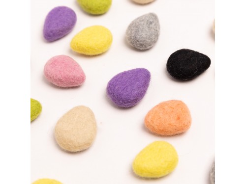 Colorful Felt Water Droplets