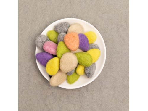 Colorful Felt Water Droplets