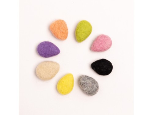 Colorful Felt Water Droplets