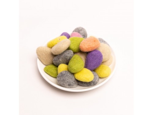 Colorful Felt Water Droplets