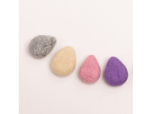 Colorful Felt Water Droplets