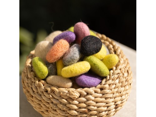 Colorful Felt Water Droplets