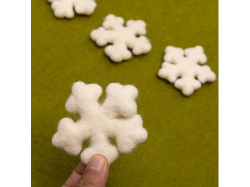 Handmade Wool Felt Snowflake