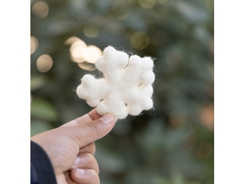 Handmade Wool Felt Snowflake