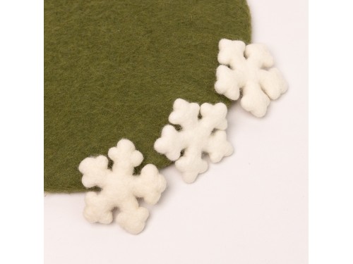 Handmade Wool Felt Snowflake
