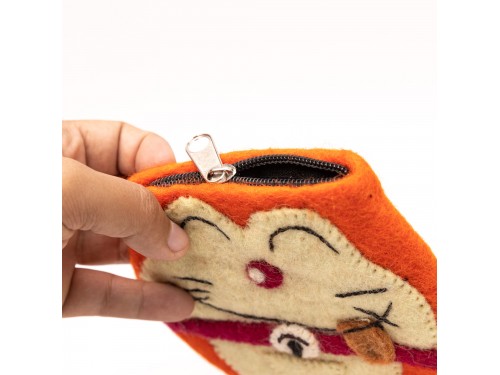 Handmade Felt Doraemon Purse