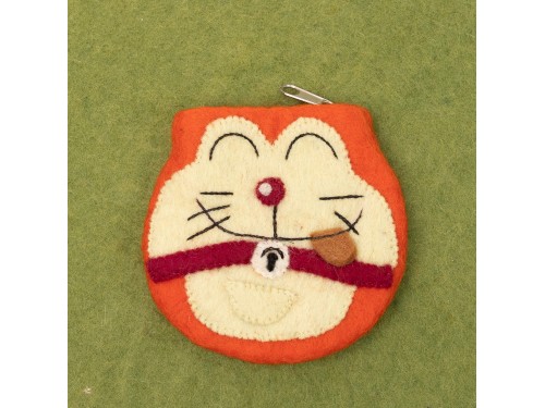 Handmade Felt Doraemon Purse