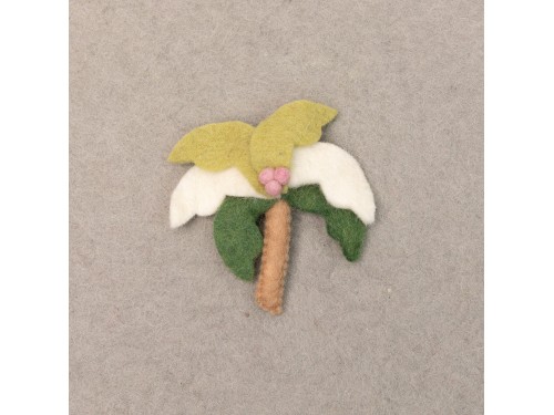 Handmade Wool Felt Sprouted Coconut Tree