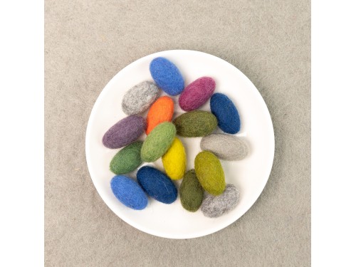 3.5cm Felt Oval Balls