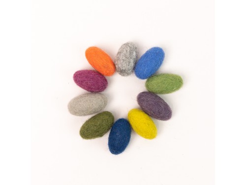3.5cm Felt Oval Balls