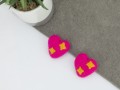 5cm Felted Pink Heart