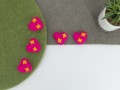 5cm Felted Pink Heart