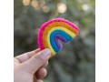 7x6cm Wool Felt Rainbows