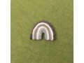 7x6cm Grey Felt Rainbow
