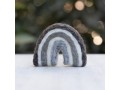 7x6cm Grey Felt Rainbow