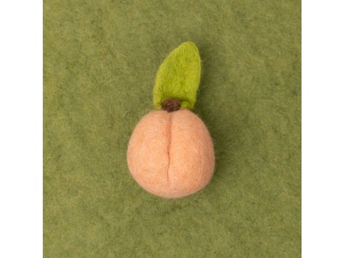 3cm and 5cm Wool Felt Peaches | Felt Fruit Set