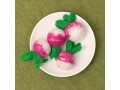 6cm Felt Turnip with Leaves