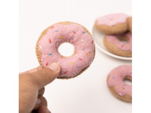 Felt Donuts with Sprinkles - Felt and Yarn