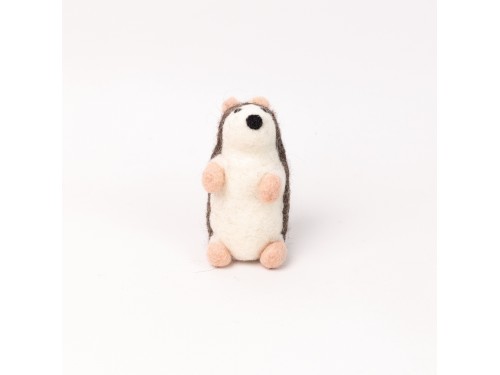 Wool Felt Fuzzy Hedgehog