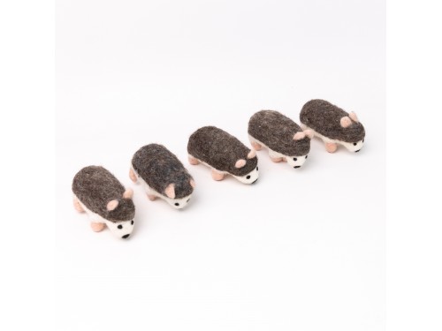 Wool Felt Fuzzy Hedgehog