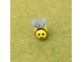 Handmade Felt Bees with Blue Wings