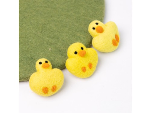 7cm Yellow Felt Chick