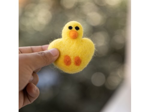 7cm Yellow Felt Chick